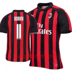 AC Milan Fodboldtrøjer Fabio Borini 11 Hjemmebanesæt 2018/19 Kort ærmer